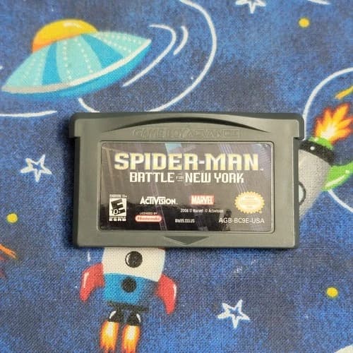 Spider-Man: Battle for New York Nintendo Game Boy Advance Authentic Saves