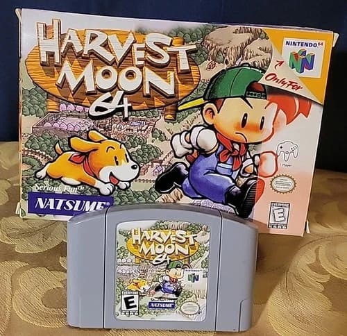 Harvest Moon 64 for Nintendo 64 N64 Complete In Box CIB Great Shape CH