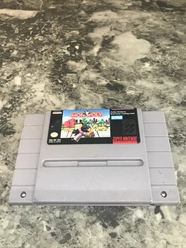Monopoly (Super Nintendo SNES 1992) Authentic Cartridge Only Tested