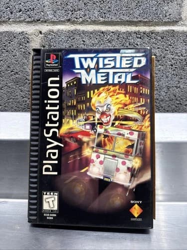 Twisted Metal - (Sony PlayStation 1, PS1, 1995) Complete CIB Long Box
