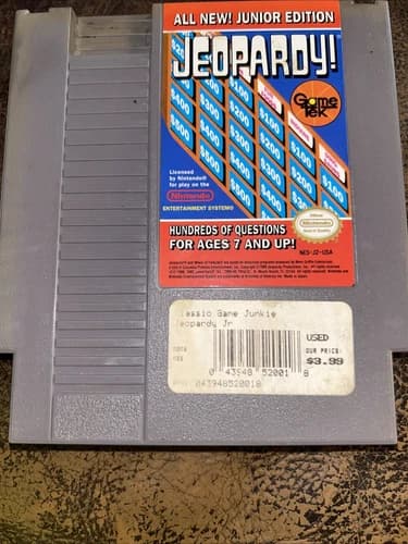 Jeopardy! Junior Edition, 1989, Nintendo Entertainment System, NES