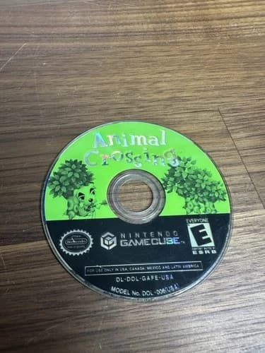 Animal Crossing (Nintendo GameCube, 2002) Cleaned Disc Only, Tested & Working