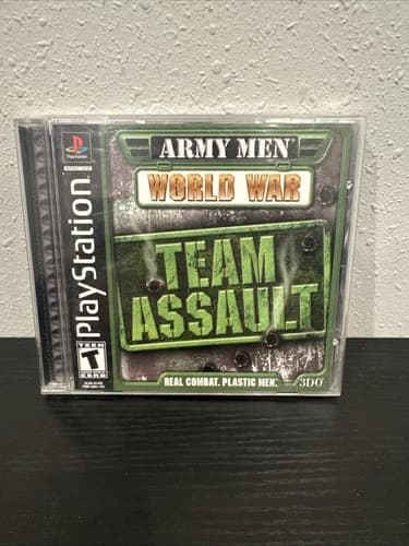Army Men World War Team Assault PS1 CIB W/ Manual - PlayStation