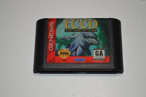 ⭐Ecco the Dolphin 2 Tides of Time - Sega Genesis - Tested - FAST SHIPPING!⭐