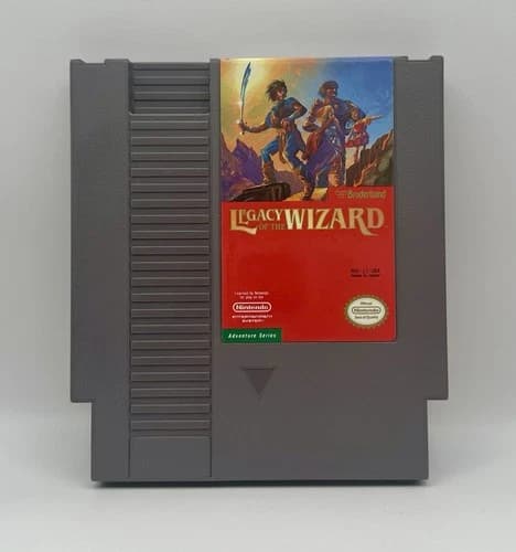 Legacy of the Wizard NINTENDO NES Working Game Cartridge EXCELLENT!
