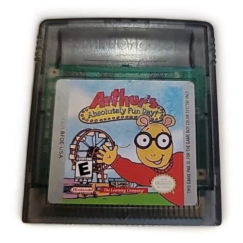Arthur’s Absolutely Fun Day Gameboy Color Tested Working