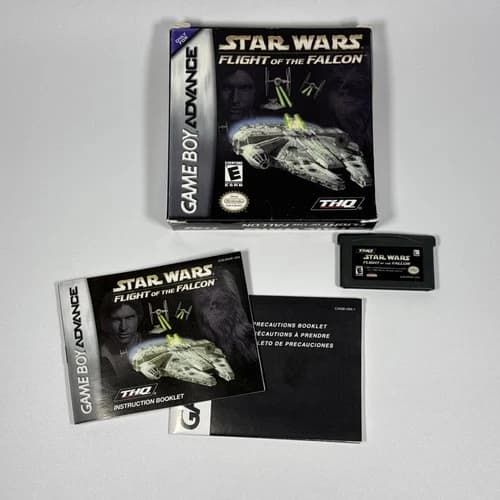 Star Wars Flight of the Falcon (Nintendo Game Boy Advance, 2003) GBA CIB