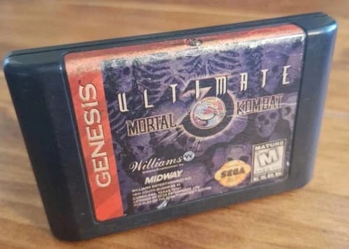 Ultimate Mortal Kombat 3 Sega Genesis Cartridge Only Authentic Tested Working