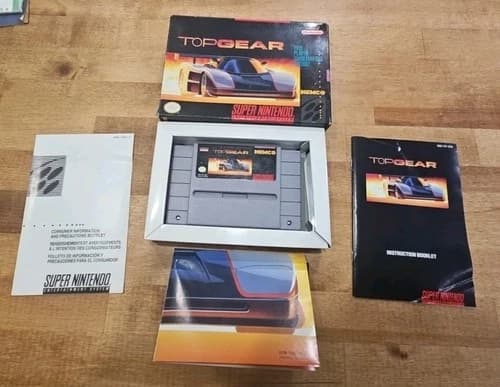 Top Gear SNES Super Nintendo Authentic Complete
