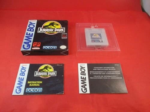 Jurassic Park (Nintendo Game Boy) COMPLETE w/ Box manual game WORKS! Jurrasic