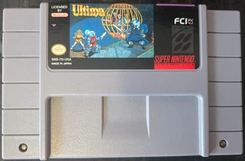 Ultima: Runes of Virtue II (Super Nintendo SNES 1994) Authentic Cart Only RPG