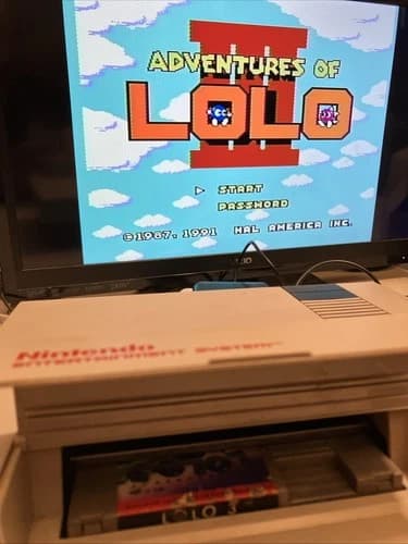 Adventures of Lolo 3 Nintendo NES Works ! Label Issues Look At Photos