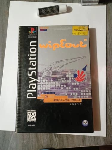 WipeOut (wipE'out") 1995 Sony PlayStation PS1 Long Box CIB w/ Manual Tested