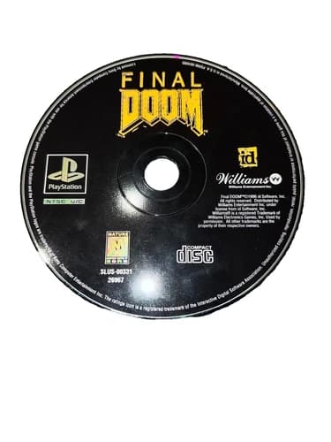 Final Doom (Sony PlayStation 1, 1995) PS1 Disc only
