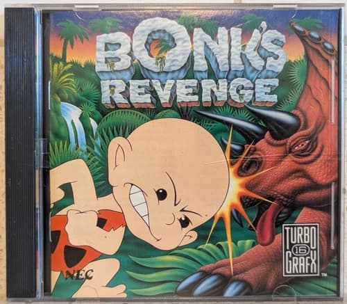 Bonk’s Revenge TurboGrafx-16 Complete Authentic NEC Hudson HuCARD