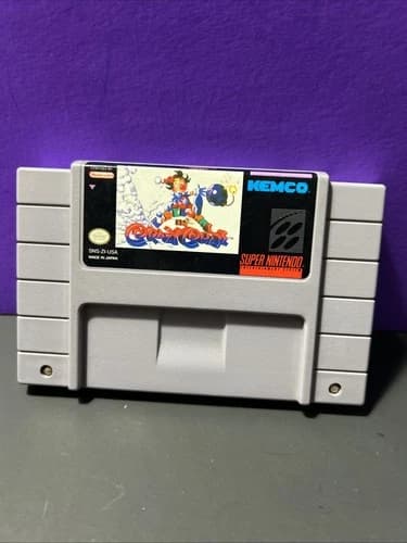 Super Nintendo Snes Kid Klown In Crazy Chase Authentic