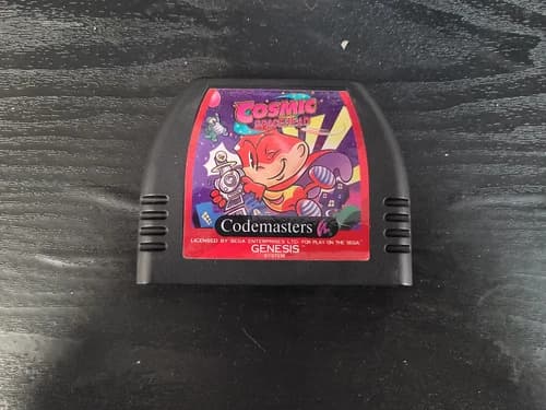 Cosmic Spacehead Linus Sega Genesis Cart Great Shape