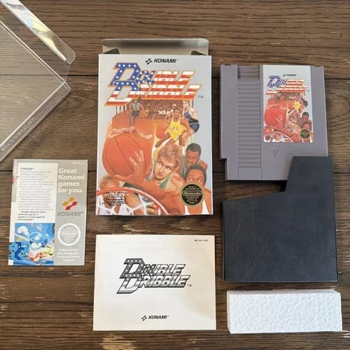 Double Dribble Nintendo NES CIB Complete