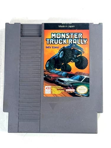 Monster Truck Rally (Nintendo Entertainment System, 1991) NES Authentic Tested