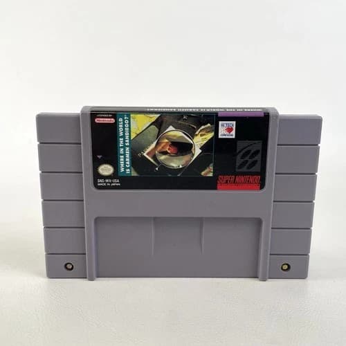 🔥Where in the World is Carmen Sandiego (Super Nintendo SNES) Authentic TESTED🔥