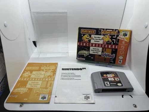 N64 Namco Museum 64 w/ Box Manual Extras Authentic Working Nintendo 64 NTSC/US