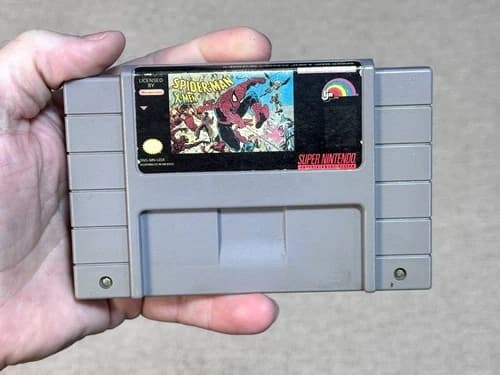 Spiderman X-Men Arcade's Revenge (Super Nintendo, SNES) Game Authentic - Tested