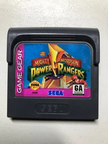 Mighty Morphin Power Rangers (Sega Game Gear, 1994) - Game Cartridge