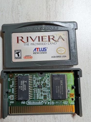 Riviera: The Promised Land Nintendo Game Boy Advance GBA Cart Only AUTHENTIC