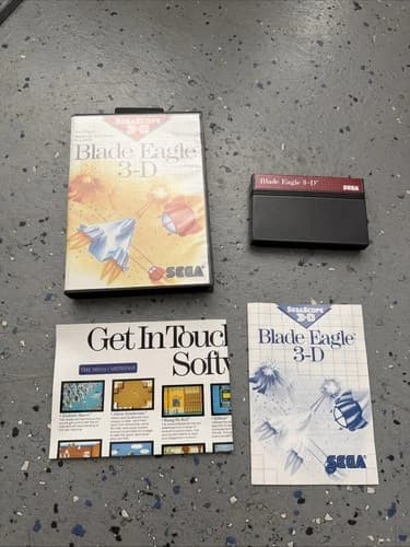 Blade Eagle 3-D Sega Master System Complete