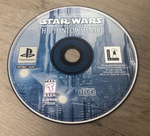 Star Wars: Episode 1 The Phantom Menace PlayStation 1 PS1 - Disc Only, Free Ship