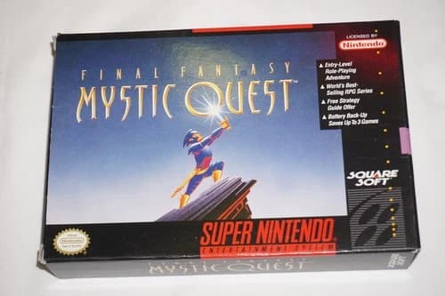 Final Fantasy Mystic Quest (Super Nintendo SNES) Complete in Box CIB