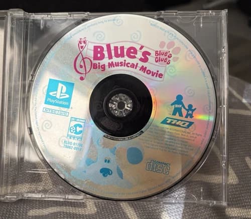 Blues Clues Big Musical Game (Sony Playstation 1 PS1) Just Disc