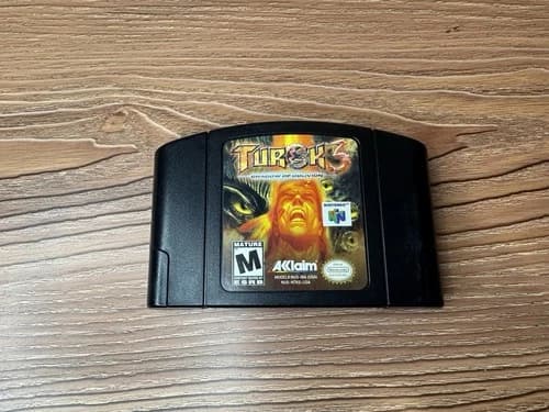 Turok 3 Shadow of Oblivion Nintendo 64 N64 Game Cartridge 1997 Tested Works