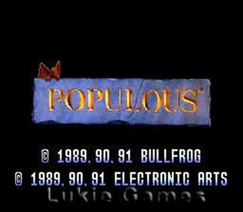 Populous - SNES Super Nintendo Game