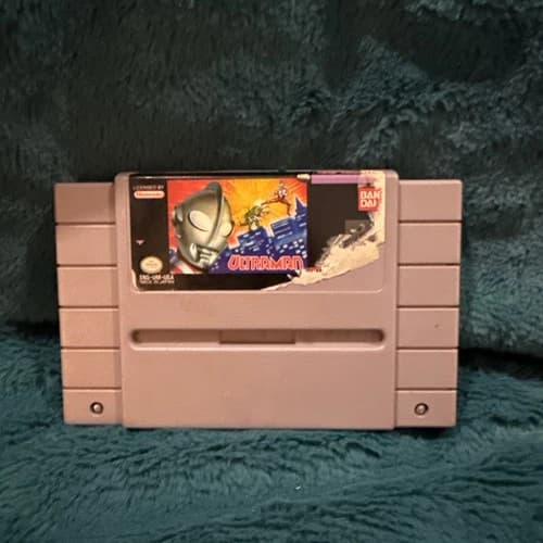 ULTRAMAN Super Nintendo SNES Authentic Game Tested Working