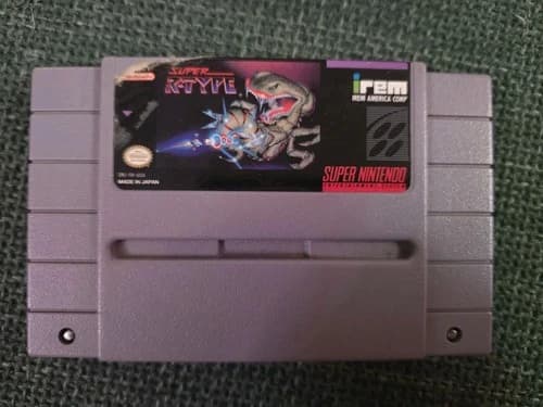 Authentic Super R-Type SNES Game Cartridge Tested Player Condition Read
