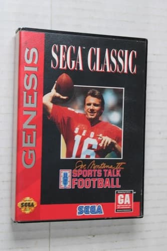 Joe Montana II Sports Talk Football (Sega Genesis, 1991) Complete, authentic