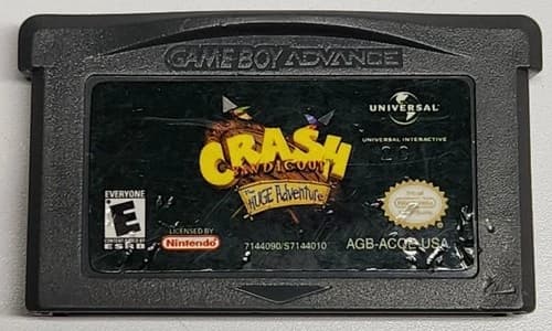 Crash Bandicoot: The Huge Adventure GBA (Nintendo Game Boy Advance, 2002) TESTED