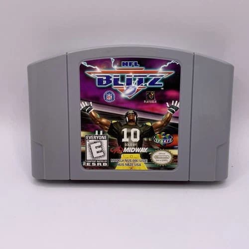 NFL Blitz Football Nintendo 64 N64 Midway Game Cartridge Cart Authentic & Tested