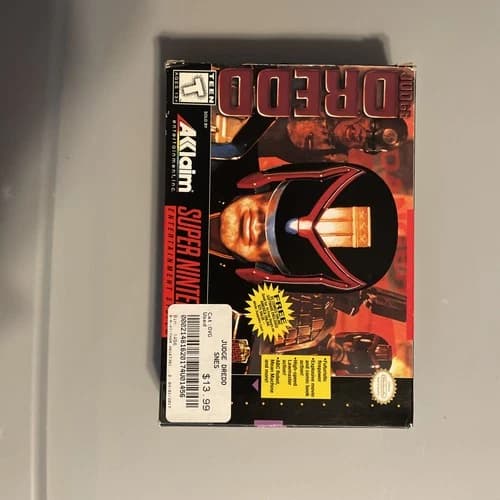 Judge Dredd Authentic Super Nintendo SNES (Acclaim, 1995) CIB Authentic