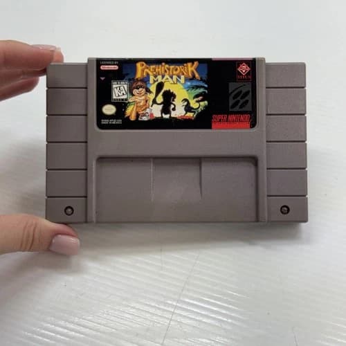 Prehistorik Man (Super Nintendo SNES, 1996) *Cart Only* Authentic