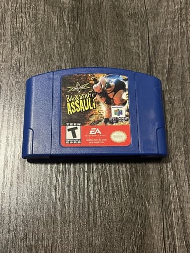 WCW Backstage Assault (Nintendo 64) N64 Authentic Tested Working