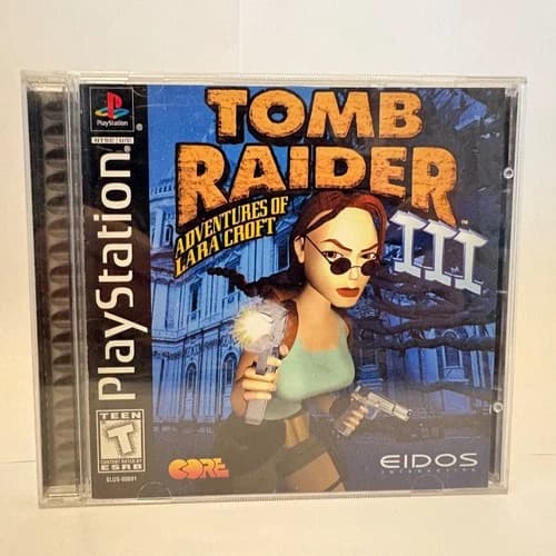 Tomb Raider III 3 Adventures Of Lara Croft (Sony Playstation 1, 1998) PS1 CIB