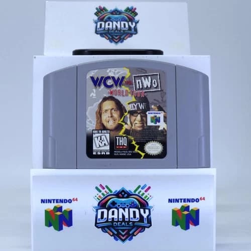 WCW vs NWO World Tour N64 Authentic, Tested - Nintendo 64