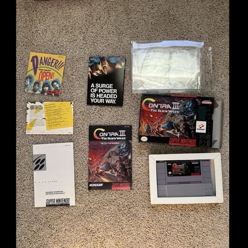 Contra III: The Alien Wars Nintendo SNES CIB