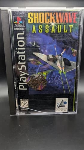 Playstation 1 PS1 Shockwave Assault Long Box CIB Complete Case Original Inserts