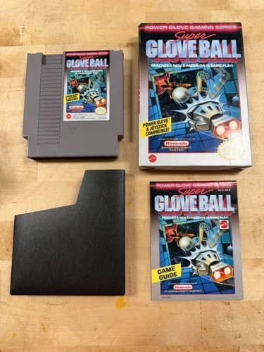 Super Glove Ball Nintendo Nes Complete CIB Good Condition Authentic