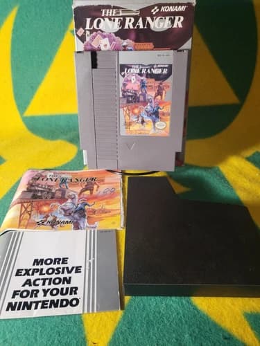 The Lone Ranger Nintnedo Nes Cib Game Box Manual Konami