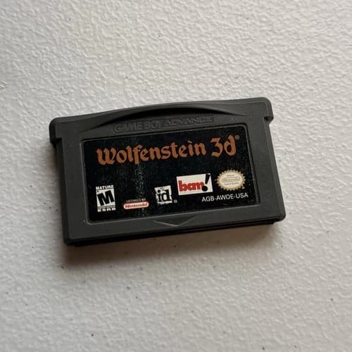 Wolfenstein 3d - Nintendo Game Boy Advance 2002, Authentic and Tested, Cartridge