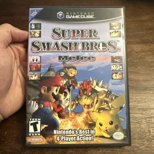 Super Smash Bros Melee (Nintendo GameCube) Complete CIB - Tested - Authentic